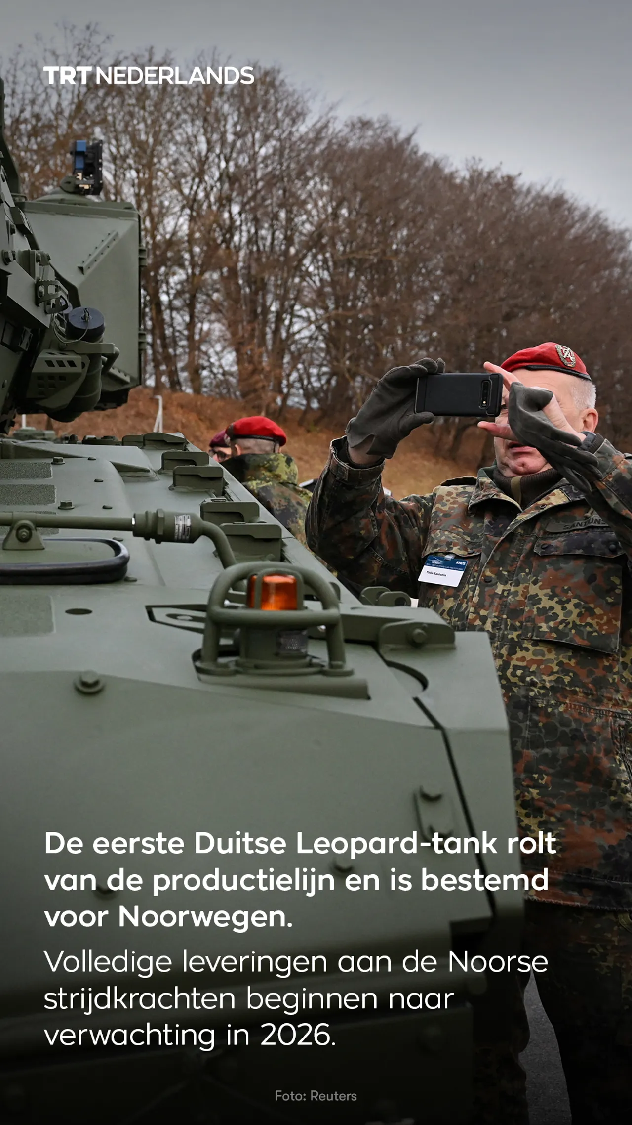 Noorwegen ontvangt van Duitsland 's werelds eerste Leopard 2A8-leveringen