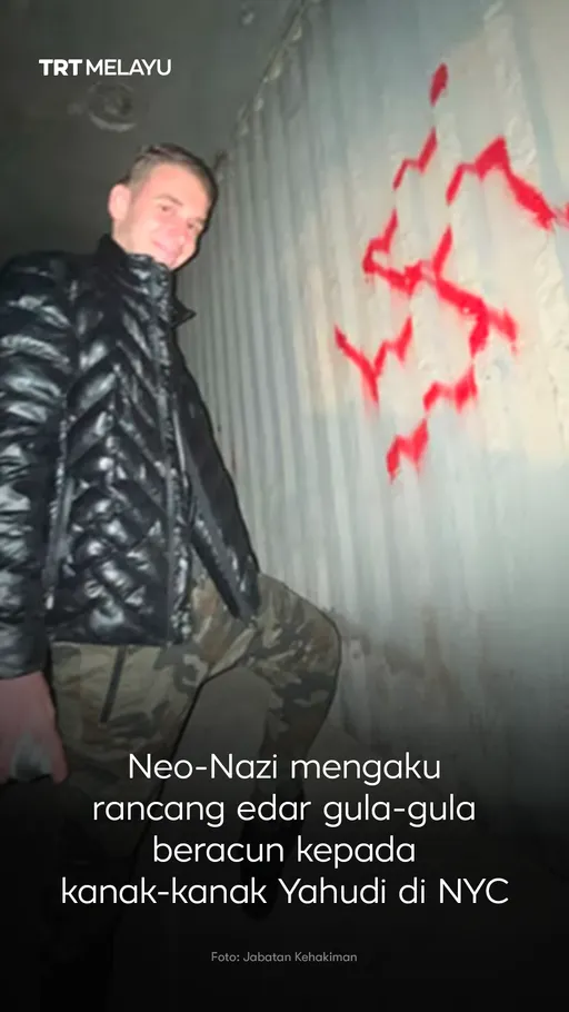 Neo-Nazi mengaku rancang edar gula-gula beracun kepada kanak-kanak Yahudi di NYC.