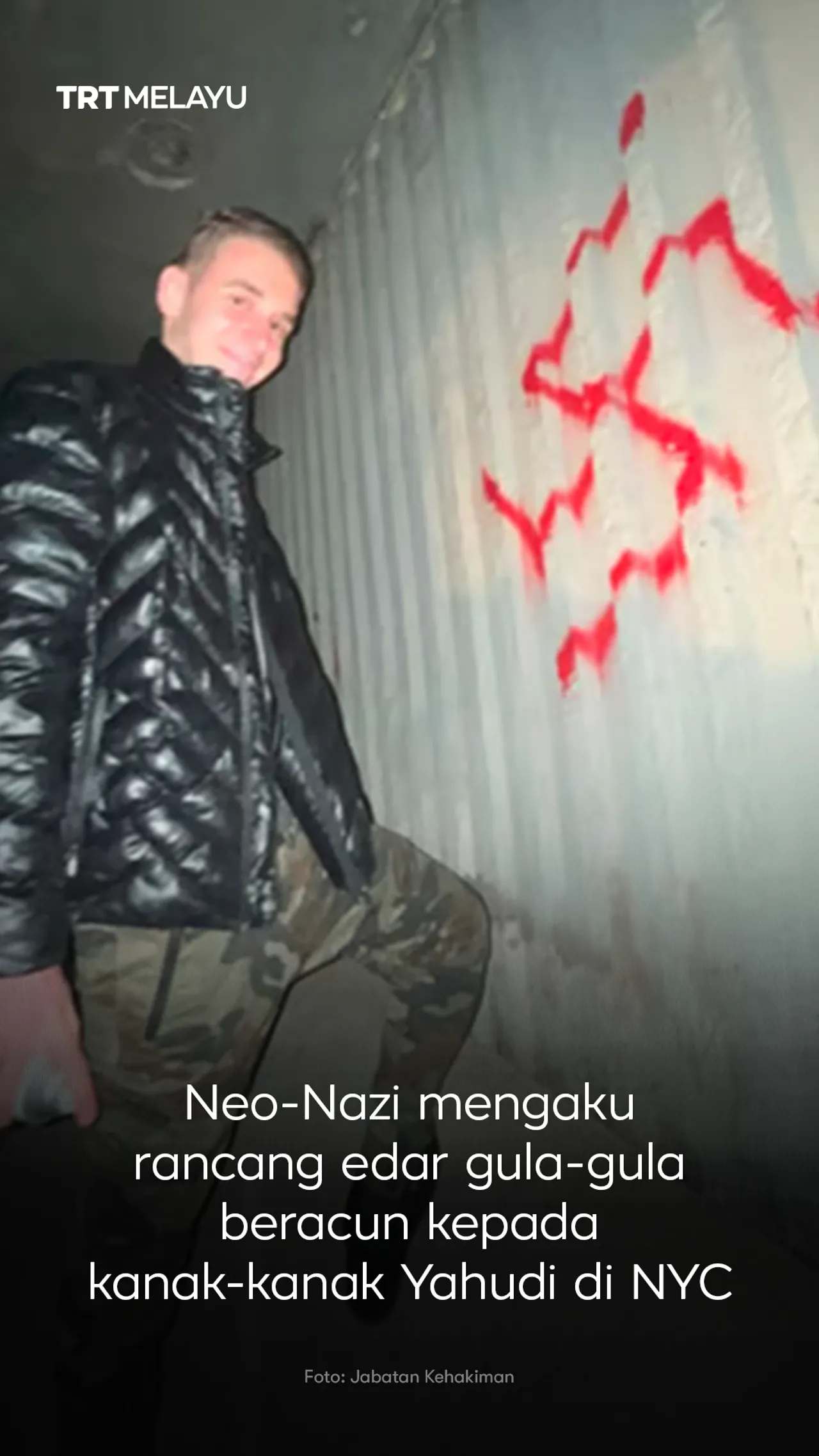 Neo-Nazi mengaku rancang edar gula-gula beracun kepada kanak-kanak Yahudi di NYC.