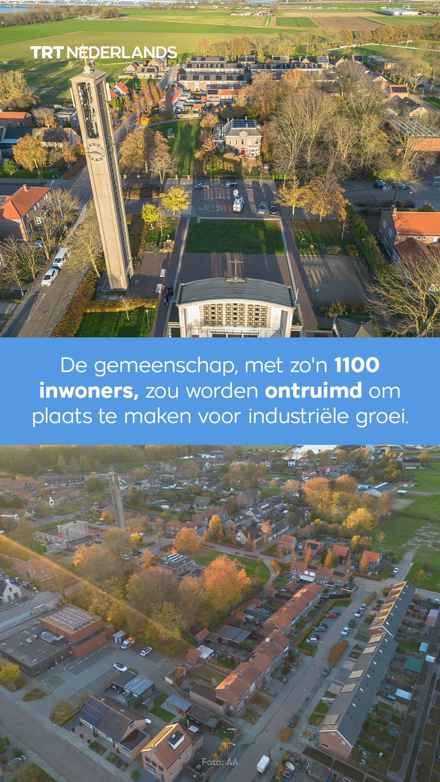 Nederlands dorp dreigt te verdwijnen vanwege uitbreiding industriezone