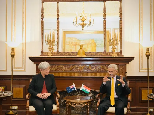 "भारत और ऑस्ट्रेलिया शांतिपूर्ण, स्थिर हिंद-प्रशांत के दृष्टिकोण को साझा करते हैं," वोंग