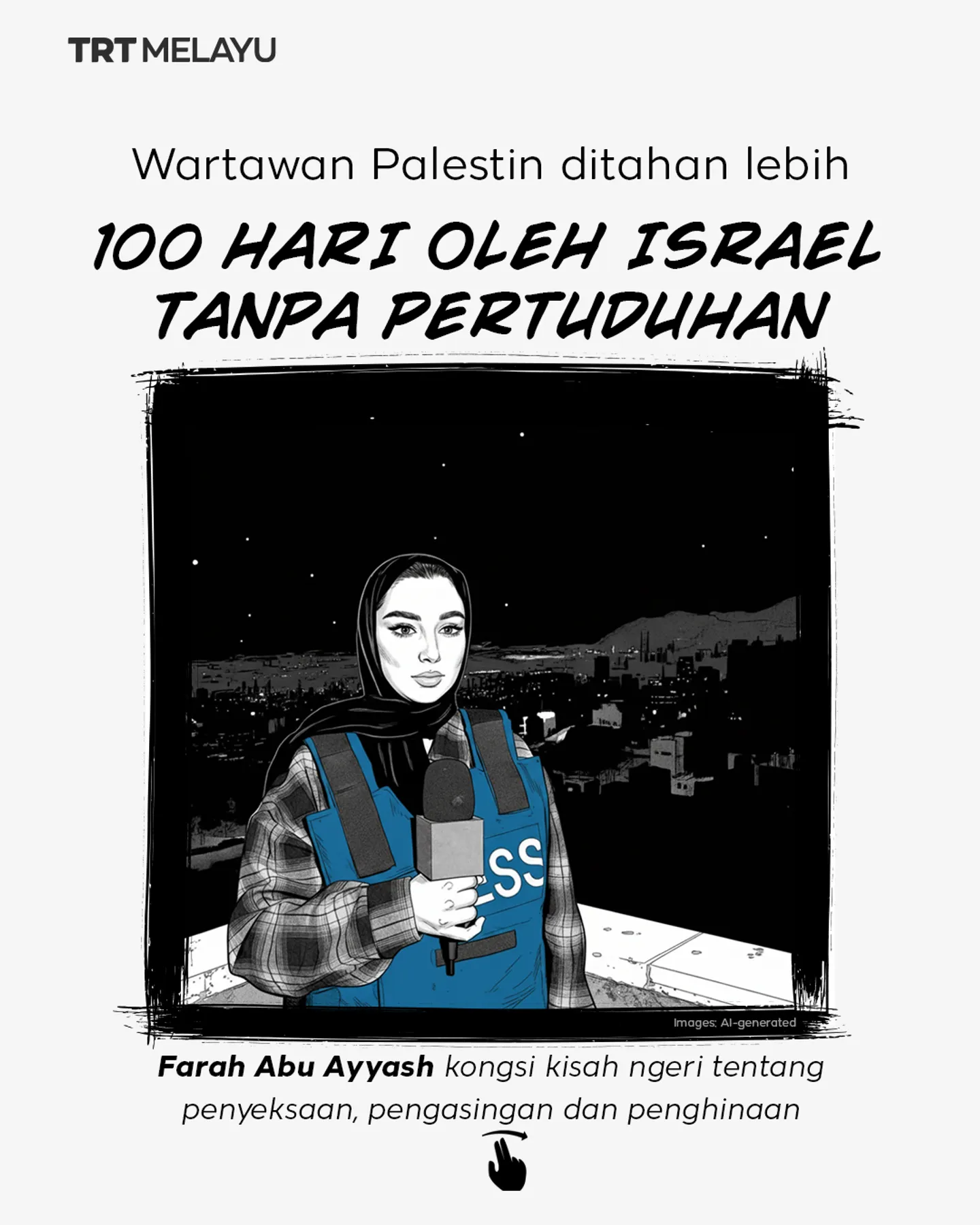 Wartawan Palestin ditahan lebih 100 hari oleh Israel tanpa pertuduhan