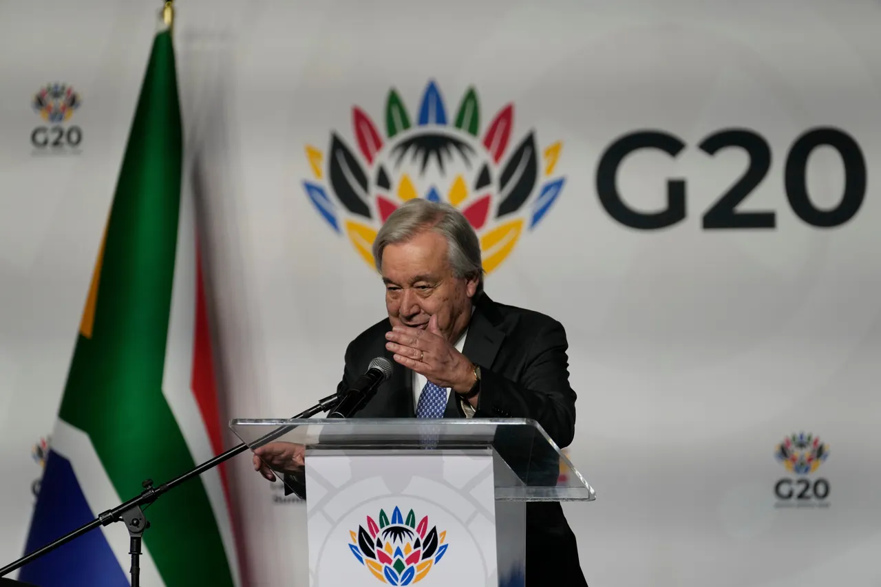 گوترش از کشورهای گروه ۲۰ خواست برای پایان‌دادن به درگیری‌ها از نفوذ خود استفاده کنند