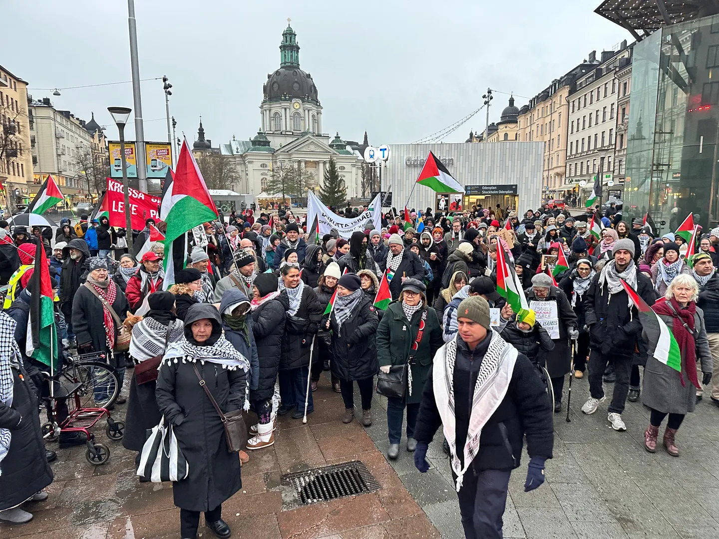 Mamia ya watu waandamana nchini Uswidi kupinga ukiukaji wa Israel wa mpango wa amani huko Gaza