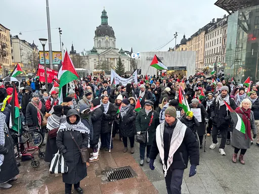 Mamia ya watu waandamana nchini Uswidi kupinga ukiukaji wa Israel wa mpango wa amani huko Gaza