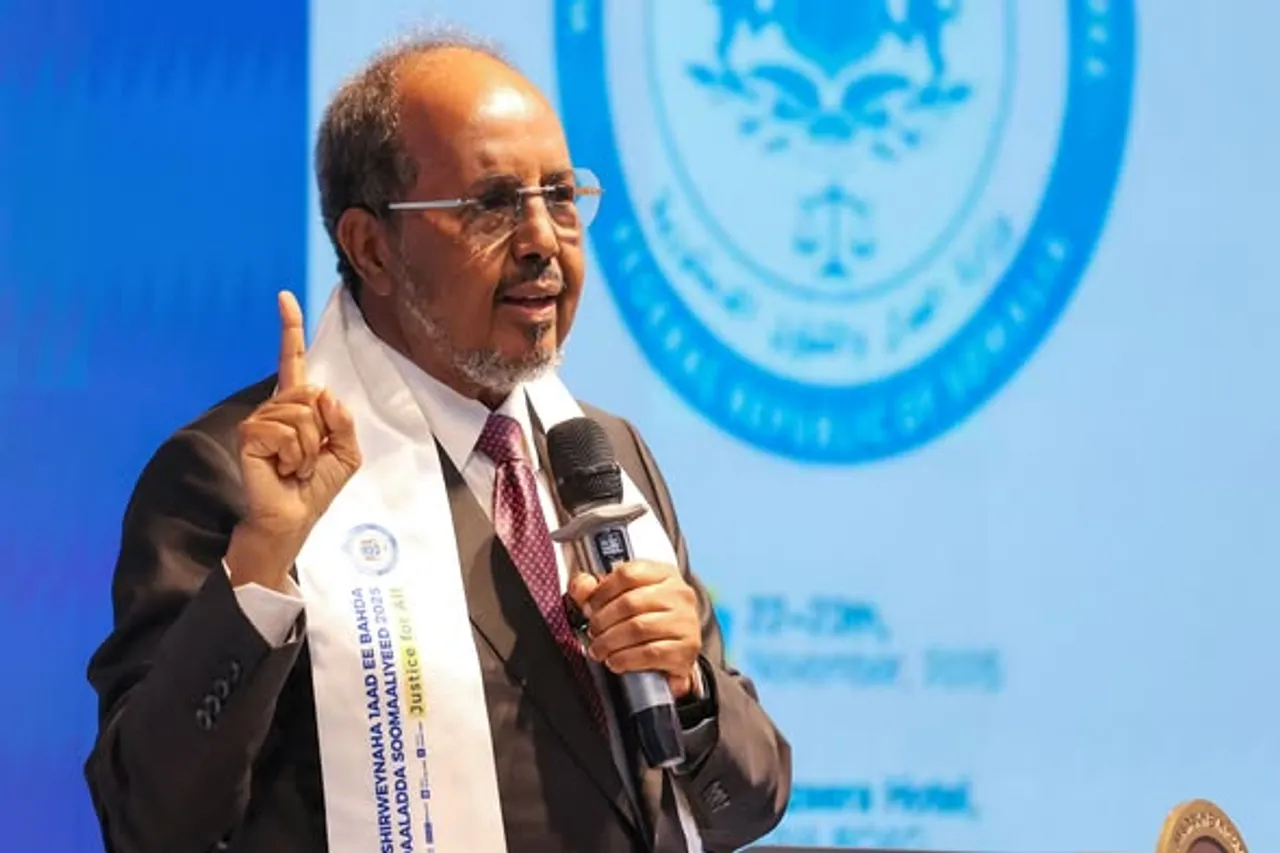 MW Xasan Sheekh oo soo xiray Shirweynihii 1-aad ee Caddaaladda Soomaaliya