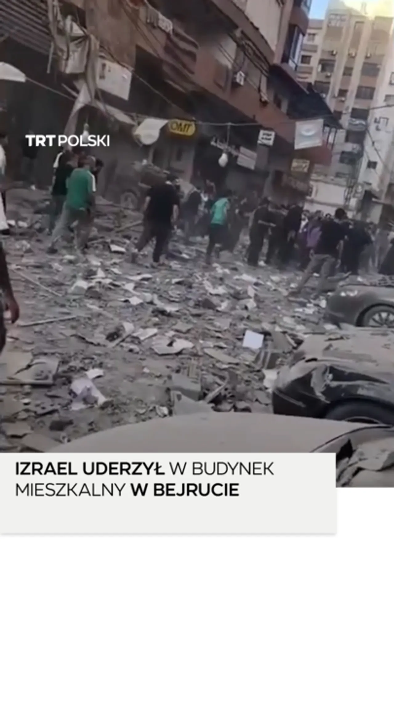Izrael uderzył w budynek mieszkalny w Bejrucie