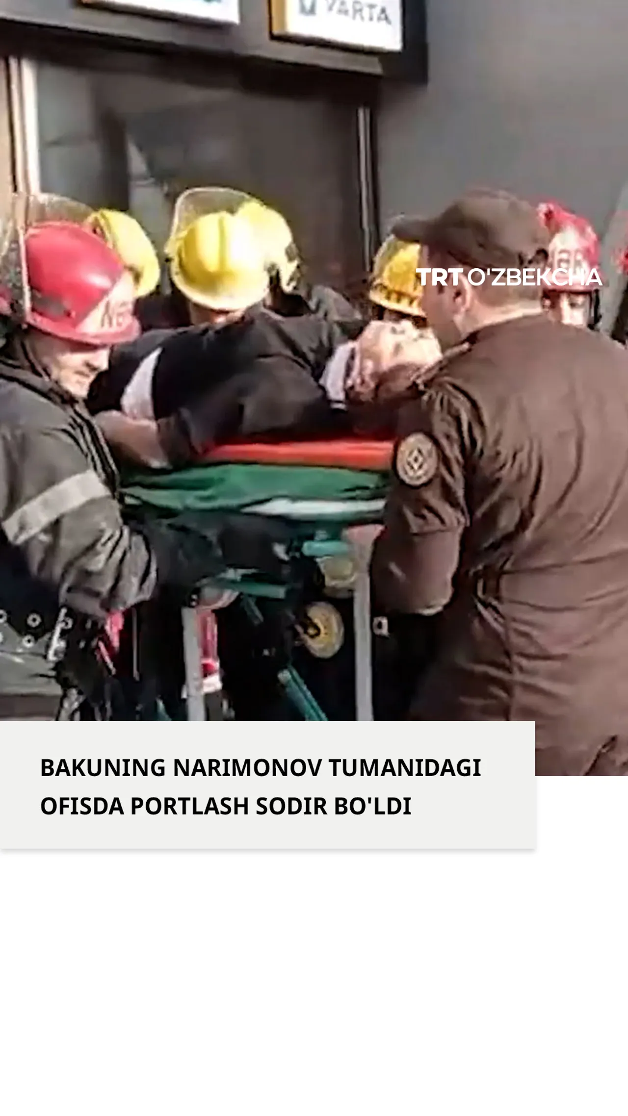 Bakudagi ofis binosida portlash yuz berdi