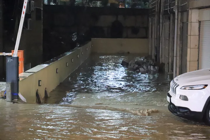 Heavy rains shatter section of Israel’s separation wall in occupied West Bank