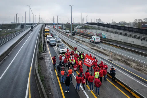 Strike over pension, labour reforms paralyses flights, transportation in Belgium