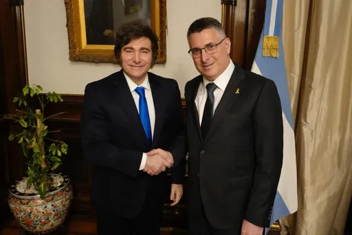 Milei recibe en Argentina a ministro de Exteriores israelí y avanza traslado de embajada a Jerusalén