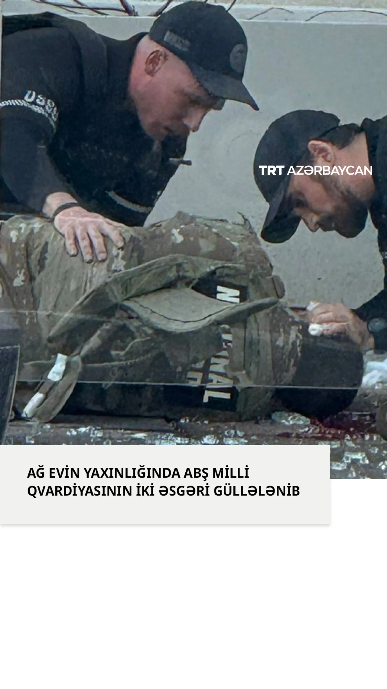 Evin yaxınlığında ABŞ Milli Qvardiyasının iki əsgəri güllələnib, təcavüzkar qaçıb