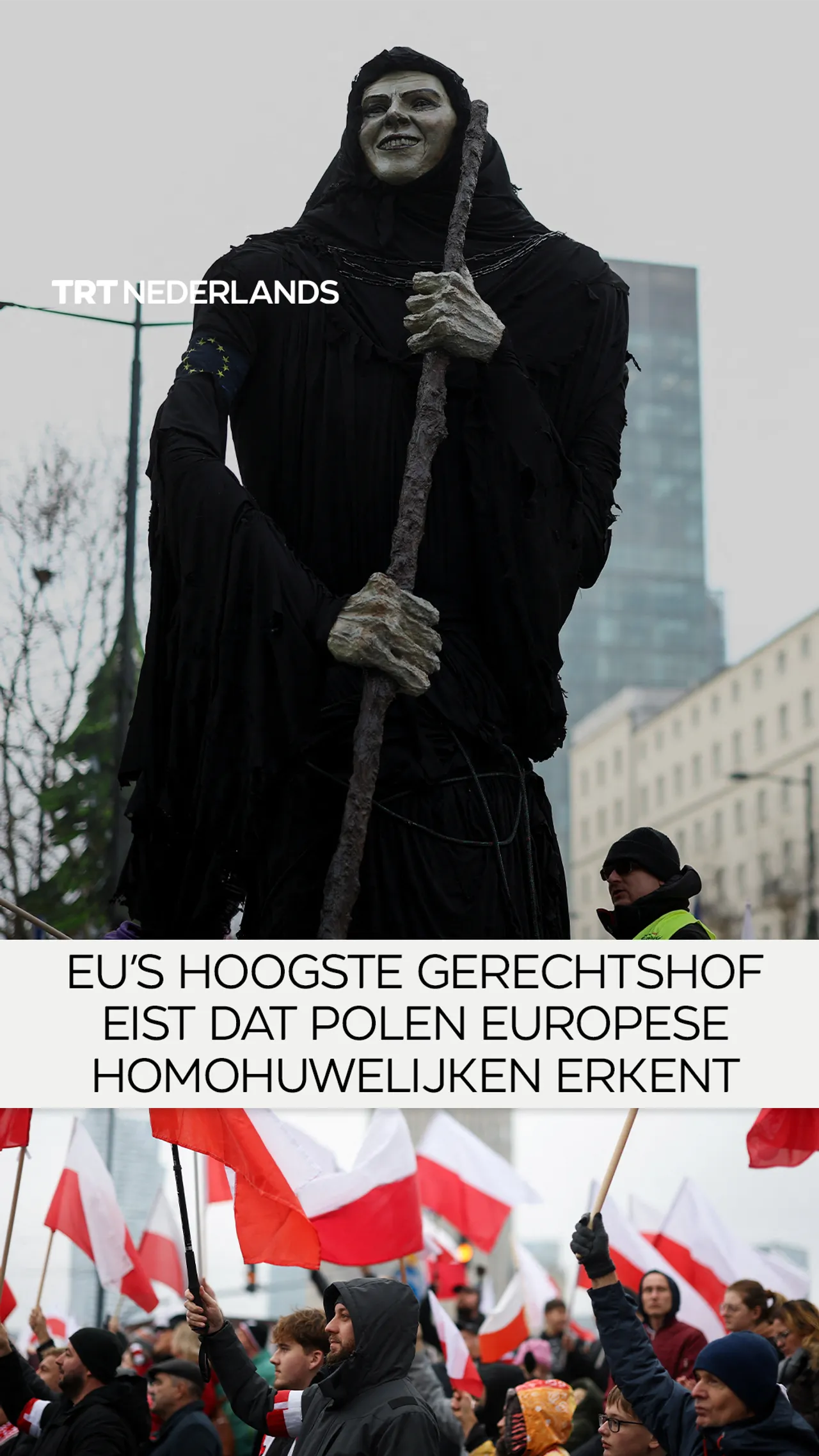 Het hoogste gerechtshof van de EU eist dat Polen in Europa geregistreerde homohuwelijken erkent