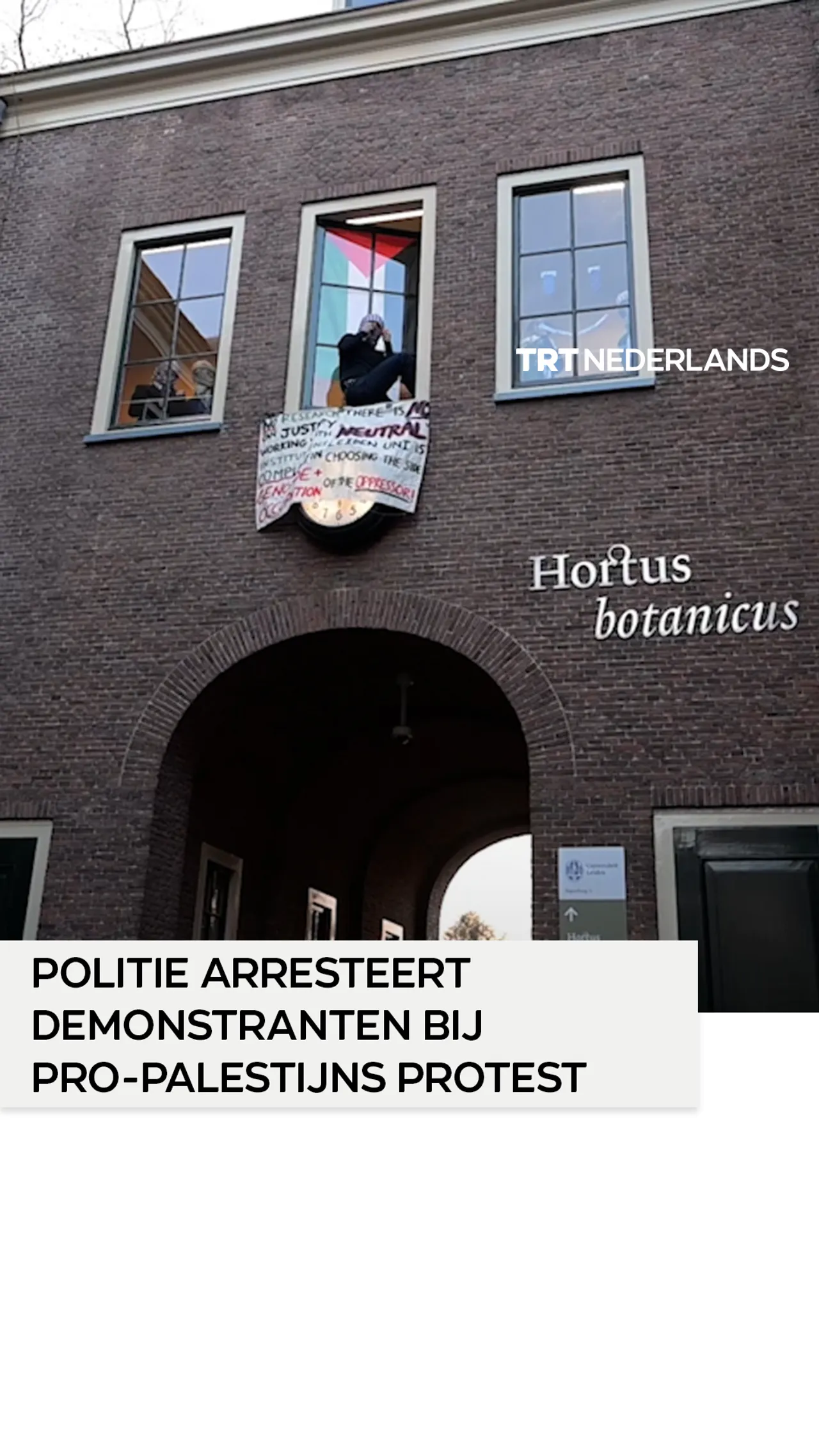 Politie grijpt in bij pro-Palestijns studentenprotest