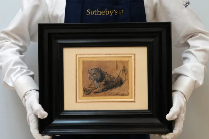 Recordbedrag voor ‘leeuwtje’ van Rembrandt: 15 miljoen dollar voor zeldzame schets