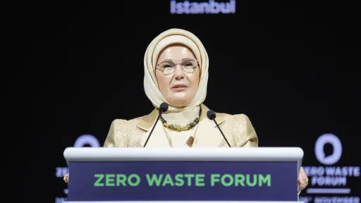 بانوی اول ترکیه خواستار اقدام جهانی برای مقابله با اتلاف غذا و آب شد