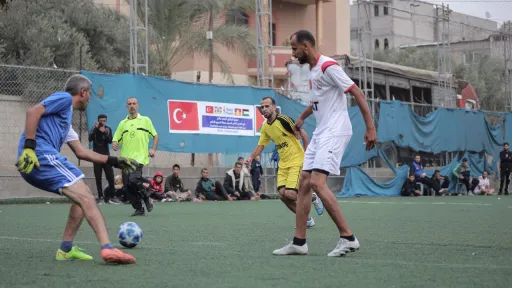 In pictures: Gaza's Nuseirat camp hosts symbolic Turkish derby