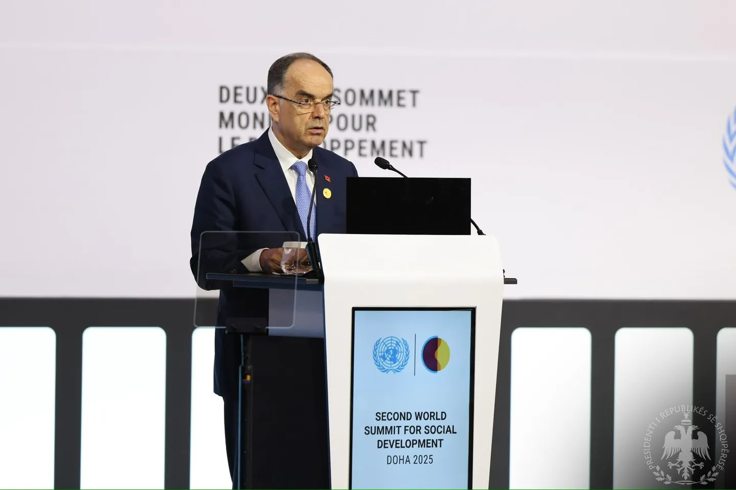 Begaj në Doha: OKB-ja njeh angazhimin e Shqipërisë për barazi dhe zhvillim social