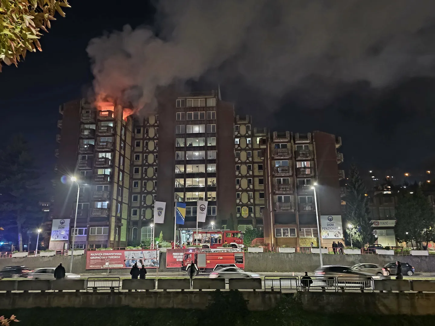 BiH: Više osoba poginulo uslijed požara u Domu penzionera u Tuzli