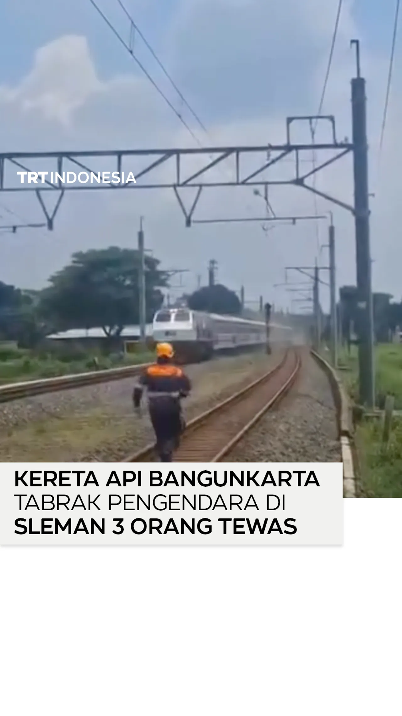 Kereta api Bangunkarta tabrak pengendara di Prambanan, 3 orang tewas