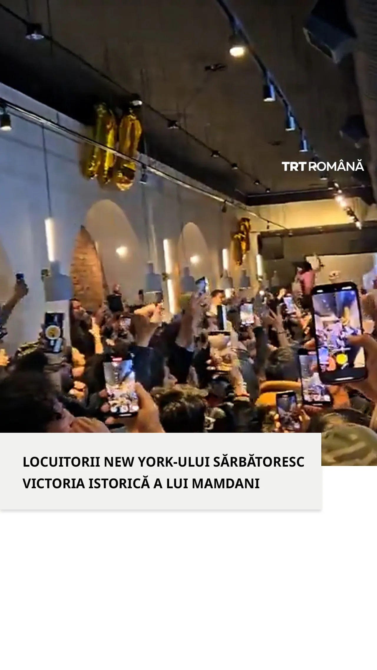 Locuitorii New York-ului sărbătoresc victoria istorică a lui Mamdani la alegerile pentru primărie