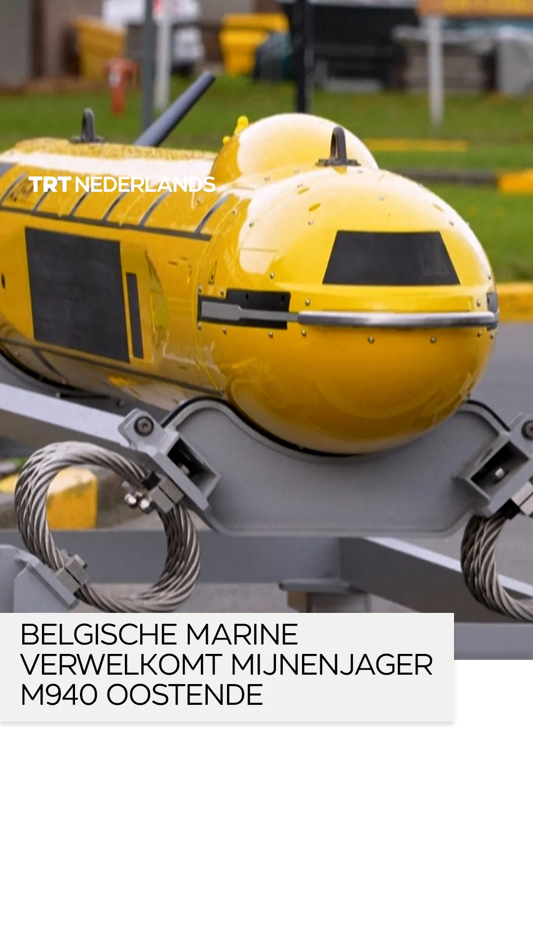 België verwelkomt eerste Europese mijnenjager die volledig met drones werkt