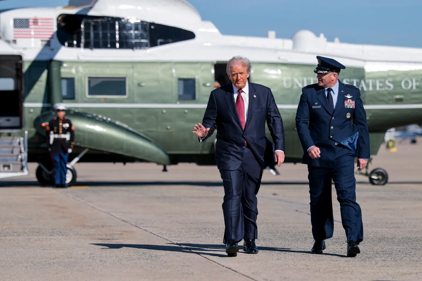 Medical teams give all-clear after suspicious anti-Trump package at US base