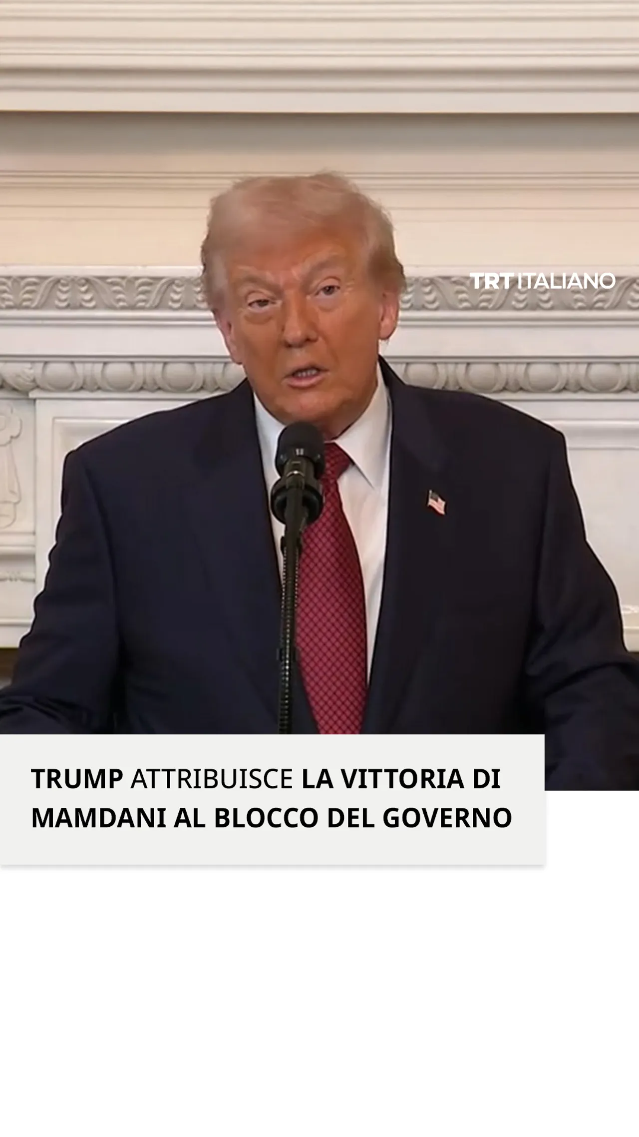 Trump attribuisce la sconfitta alle elezioni per il sindaco di New York al blocco del governo