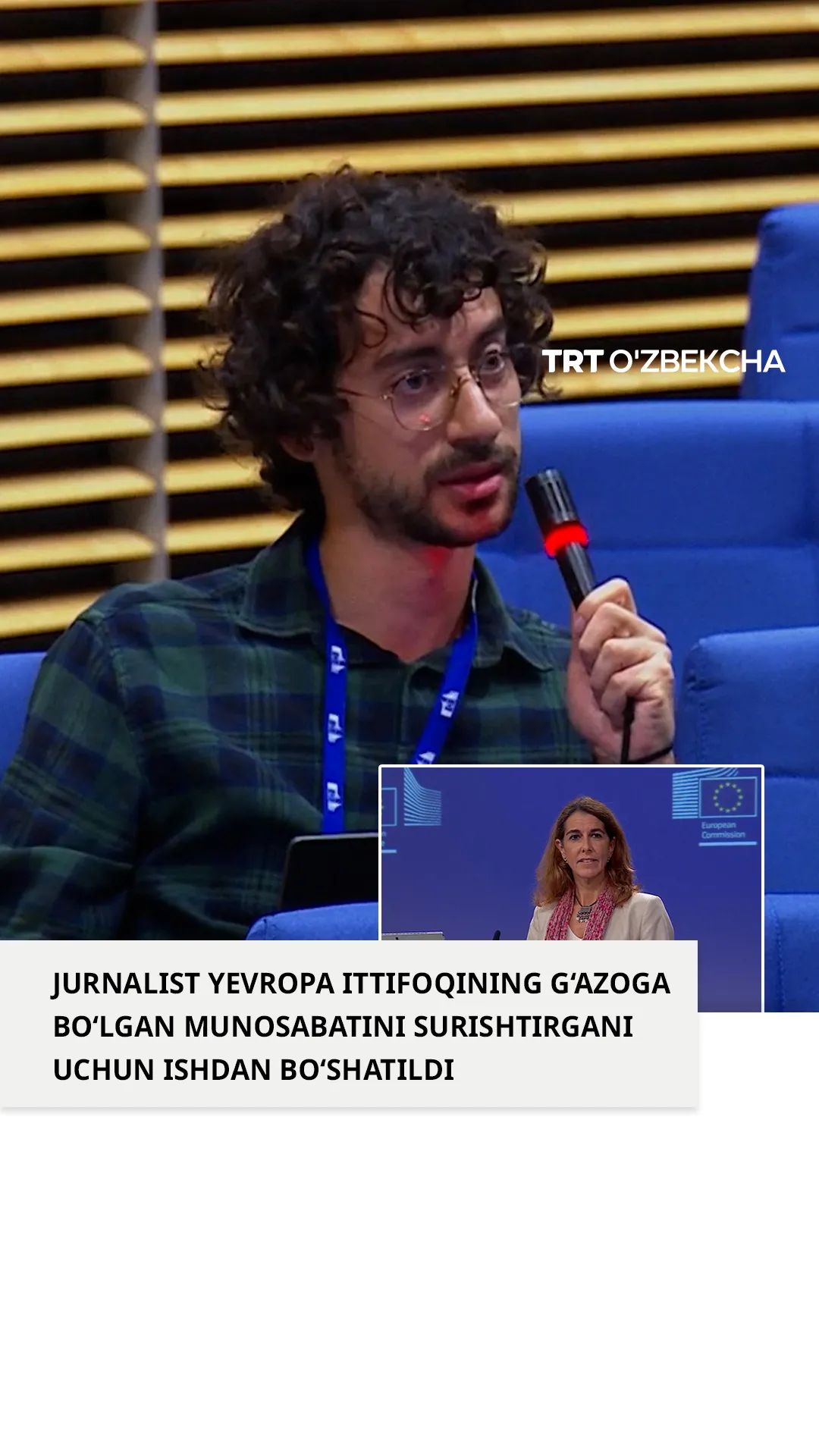 Gabriele G‘azo haqidagi savoli yuzasidan ishdan bo‘shatildi