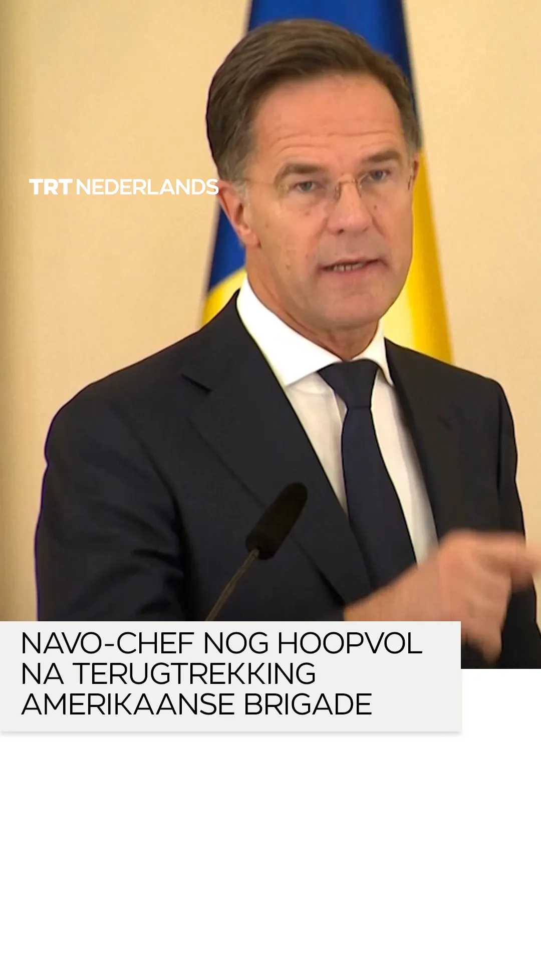 NAVO-chef nog hoopvol na terugtrekking Amerikaanse brigade uit Roemenië