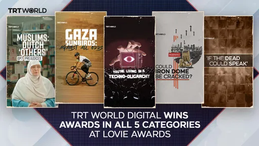 TRT World Digital wins big at the 2025 Lovie Awards