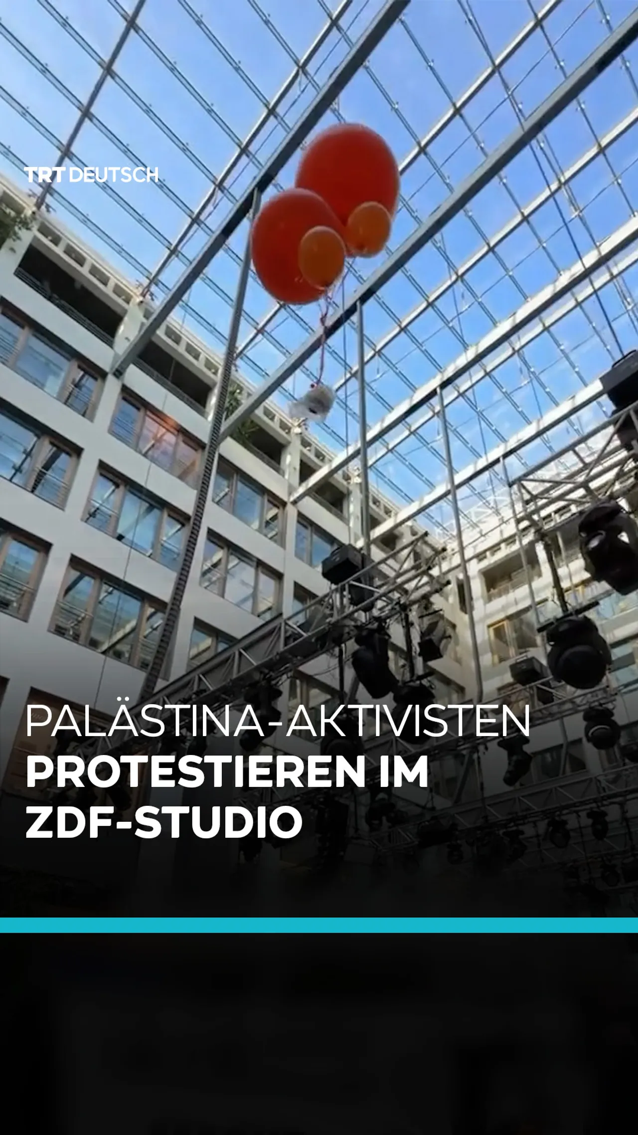 Palästina-Aktivisten protestieren im ZDF-Studio