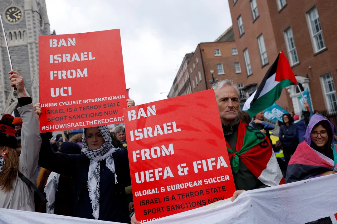 La federazione calcistica irlandese chiederà alla UEFA di escludere Israele dalle competizioni europee per club e internazionali