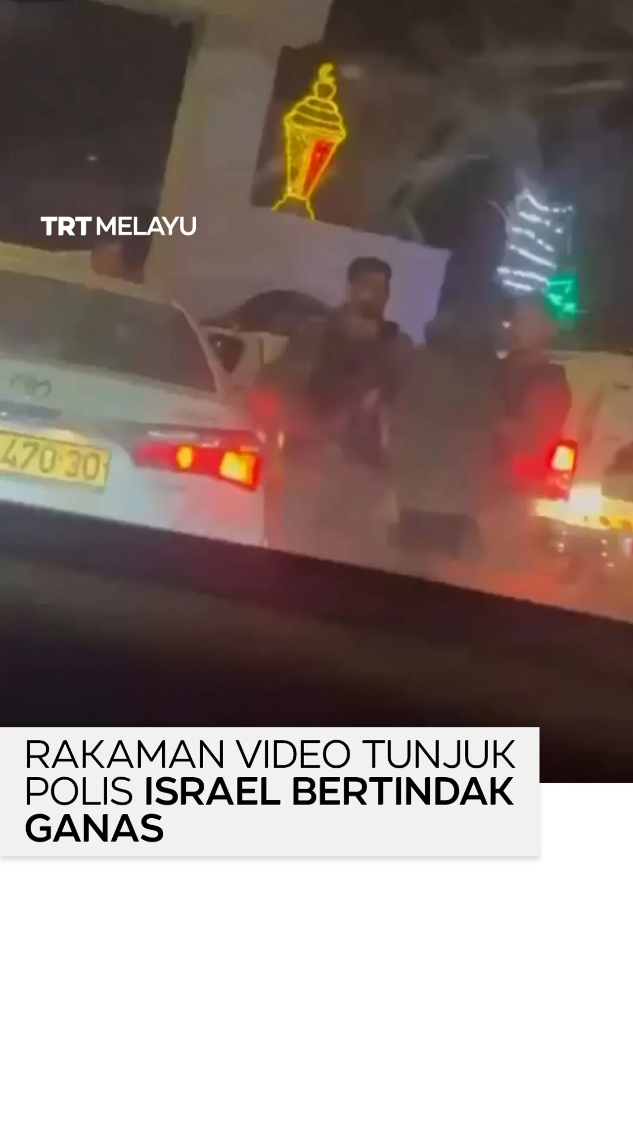 Rakaman video tunjuk polis Israel bertindak ganas