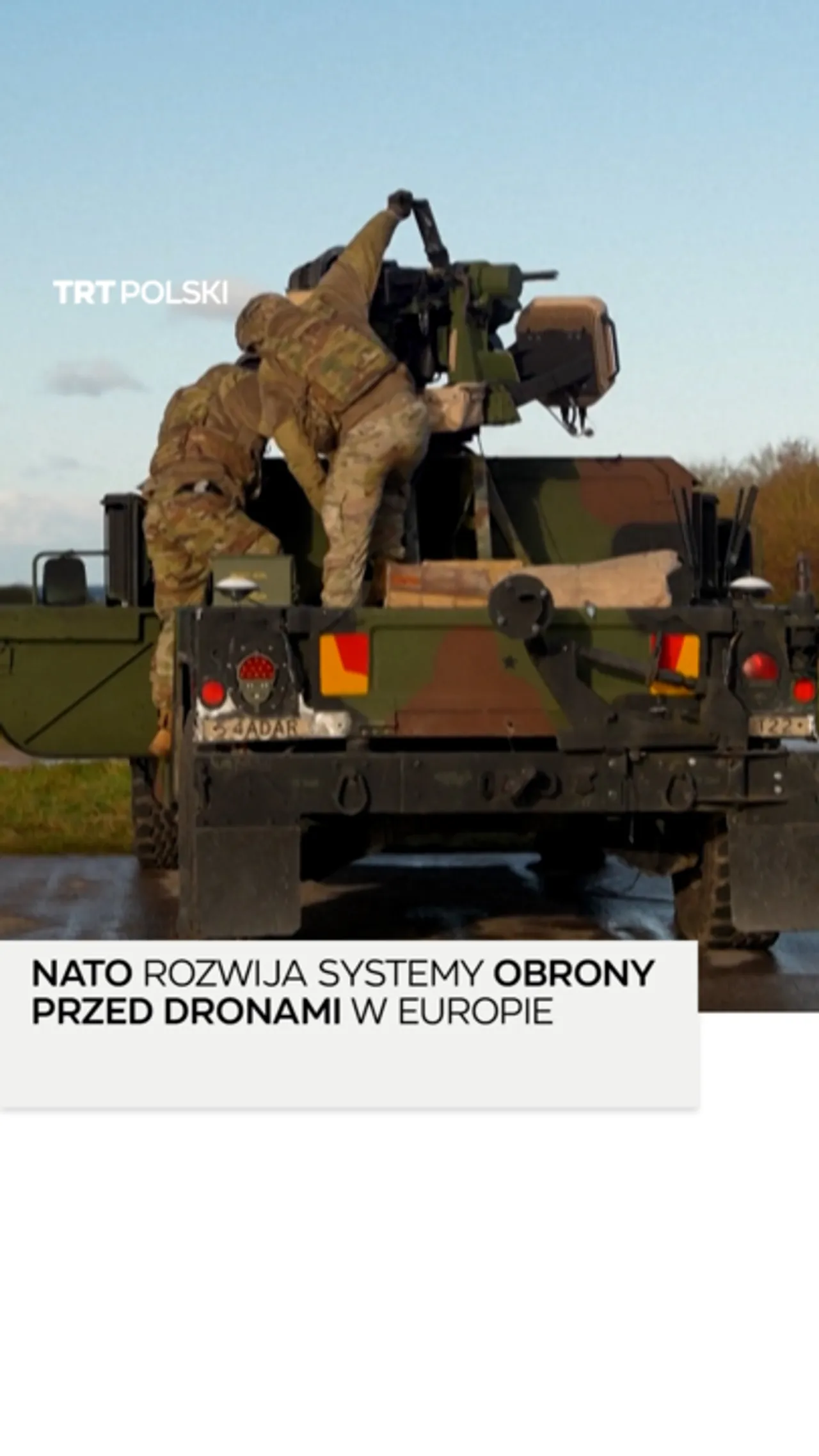 NATO rozwija systemy obrony przed dronami w Europie