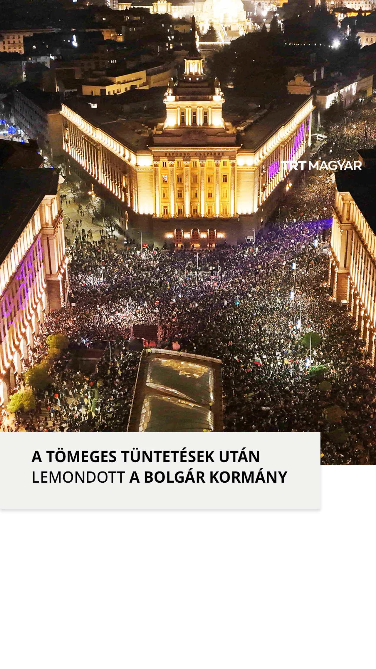 Bulgária miniszterelnöke benyújtotta kormánya lemondását a korrupcióellenes tüntetések miatt