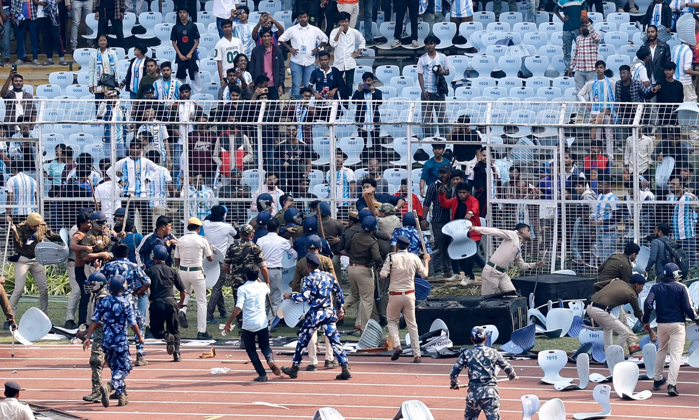 Messi’s India tour turns chaotic as fans vandalise stadium after abrupt exit