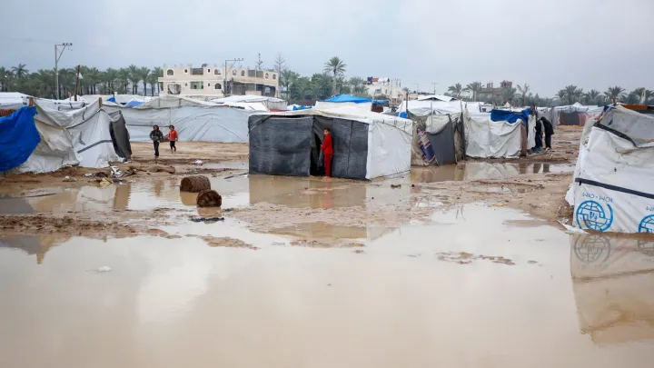 OMS: Chuvas intensas matam pelo menos 10 pessoas em Gaza nas últimas 24 horas