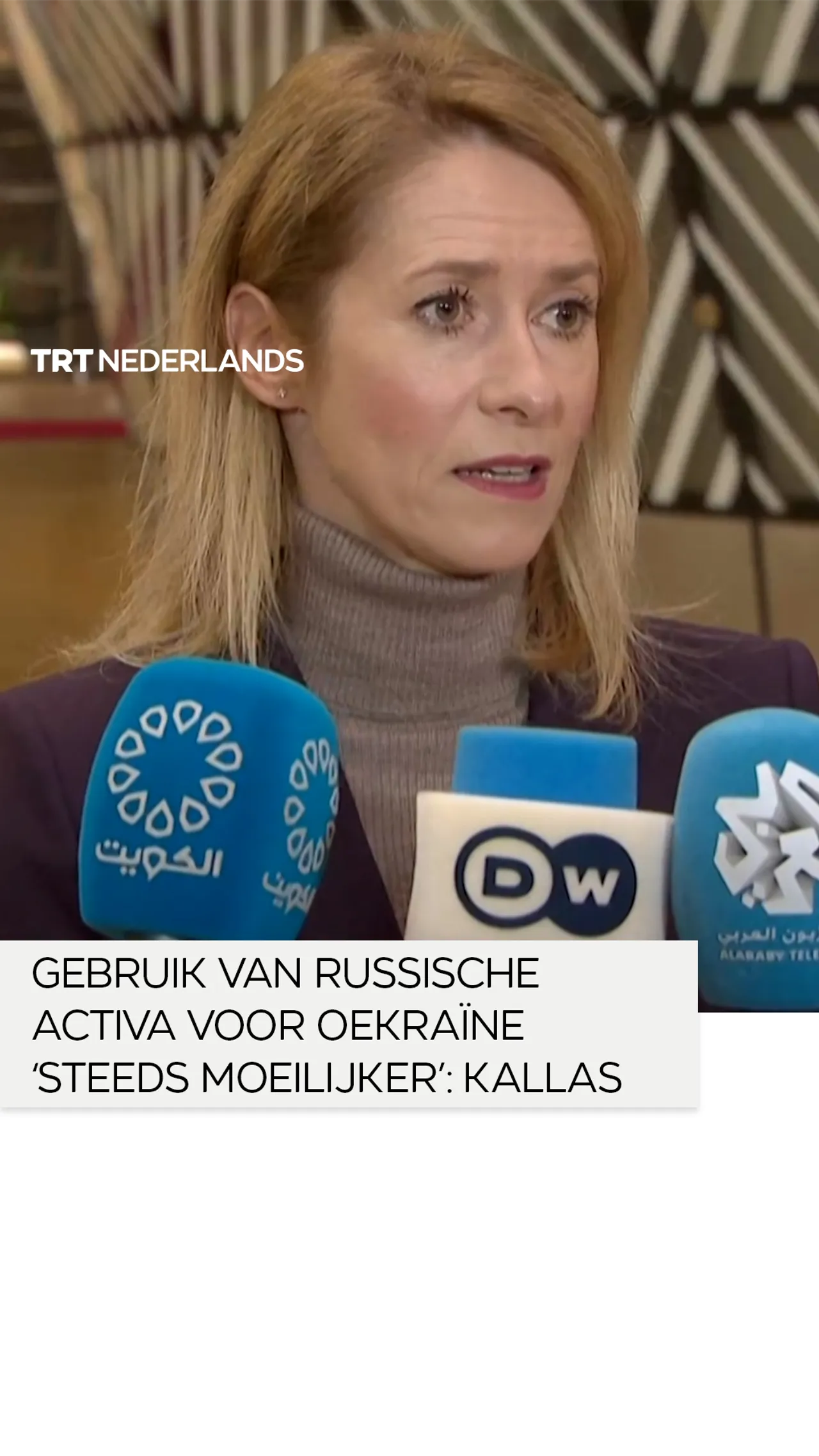 Gebruik van Russische activa voor Oekraïne ‘steeds moeilijker’: Kallas