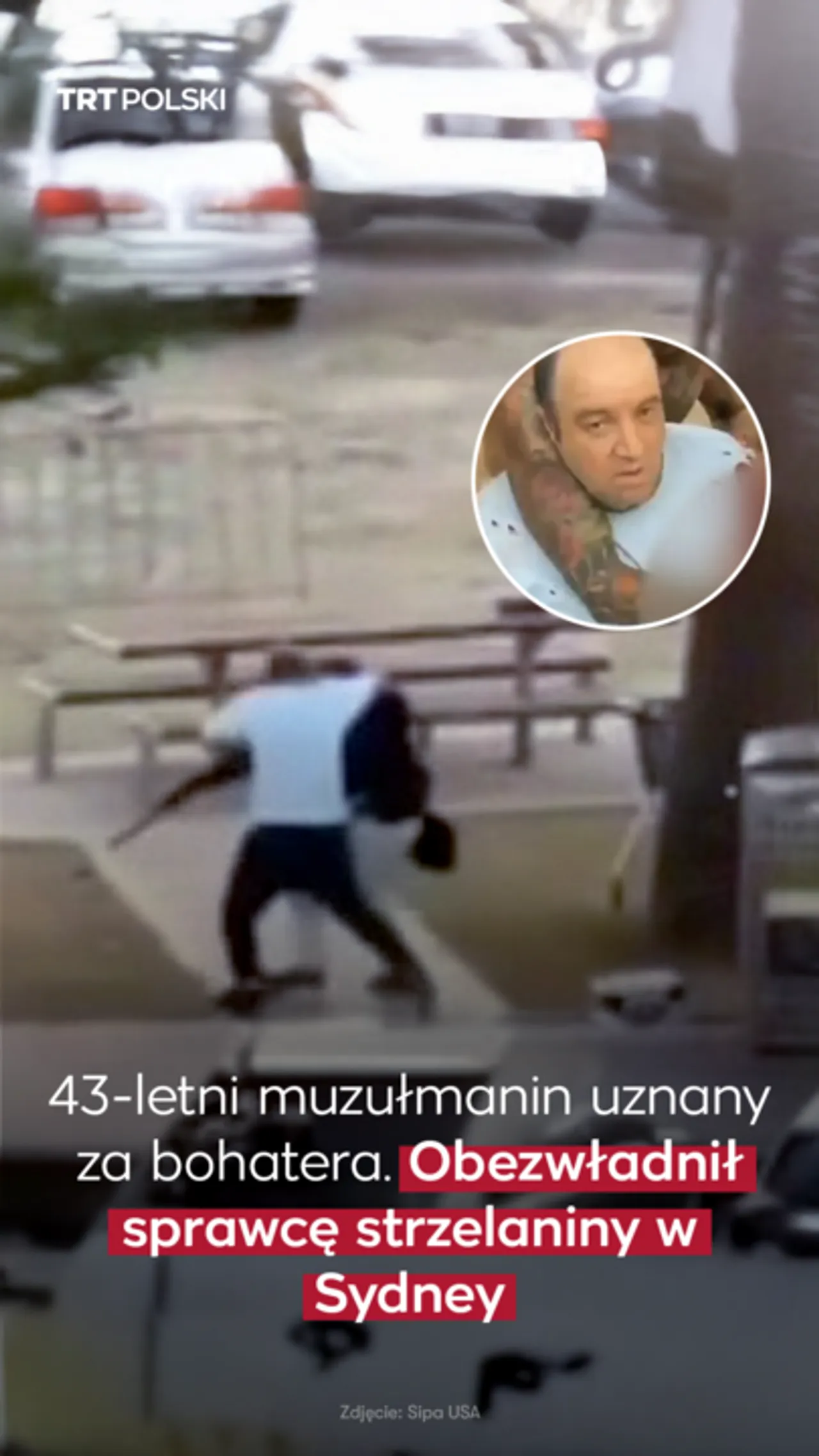 43-letni muzułmanin uznany za bohatera. Obezwładnił sprawcę strzelaniny w Sydney