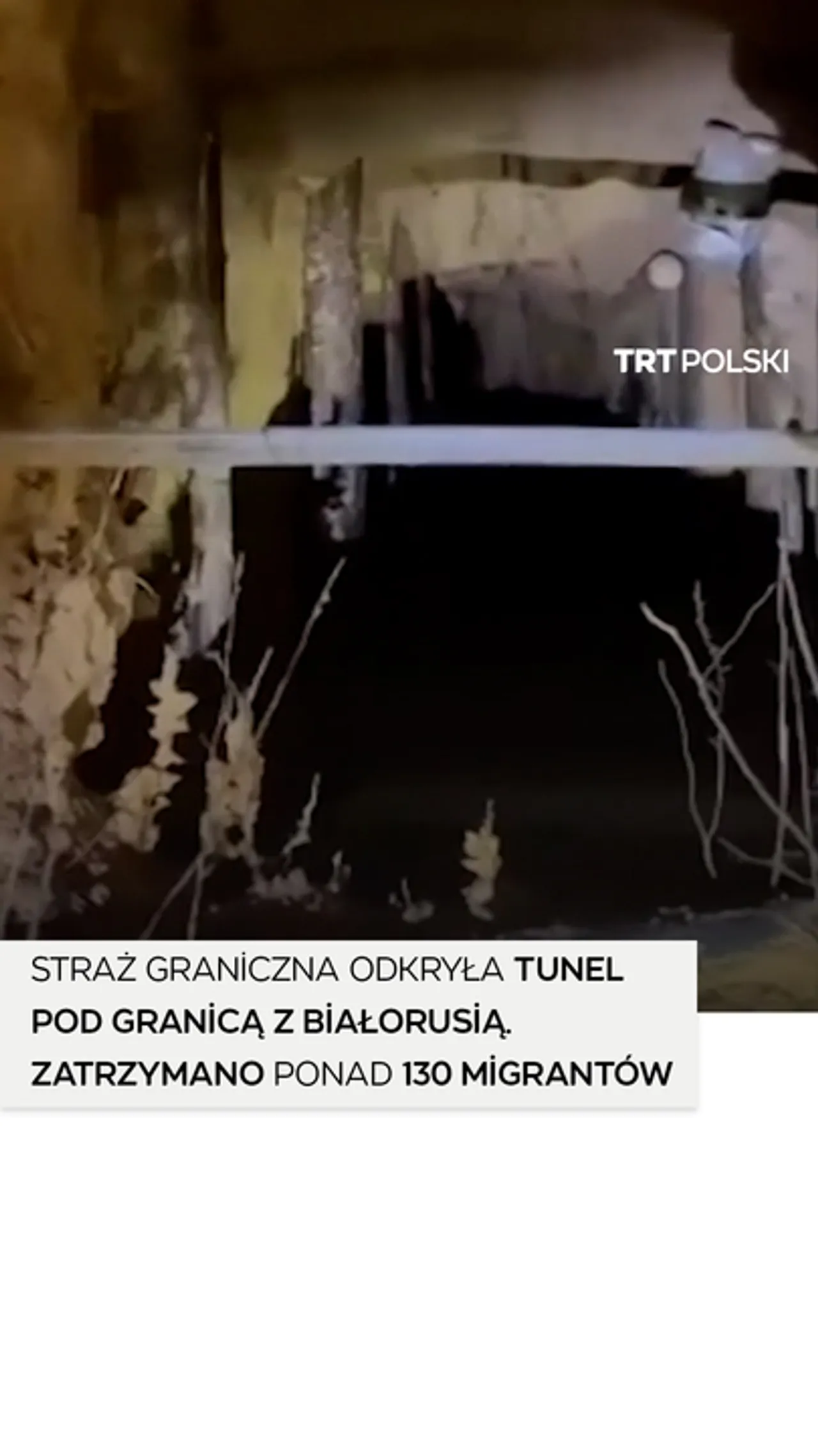 Straż Graniczna odkryła tunel pod granicą z Białorusią. Zatrzymano ponad 130 migrantów