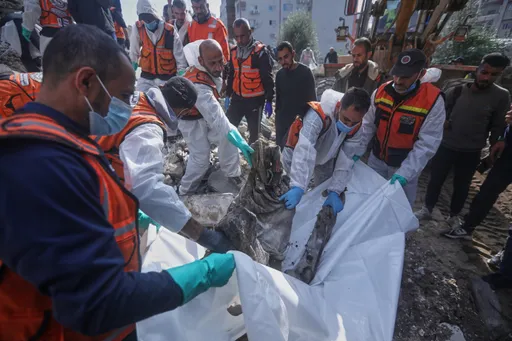 Nearly 100 more bodies retrieved from Gaza rubble