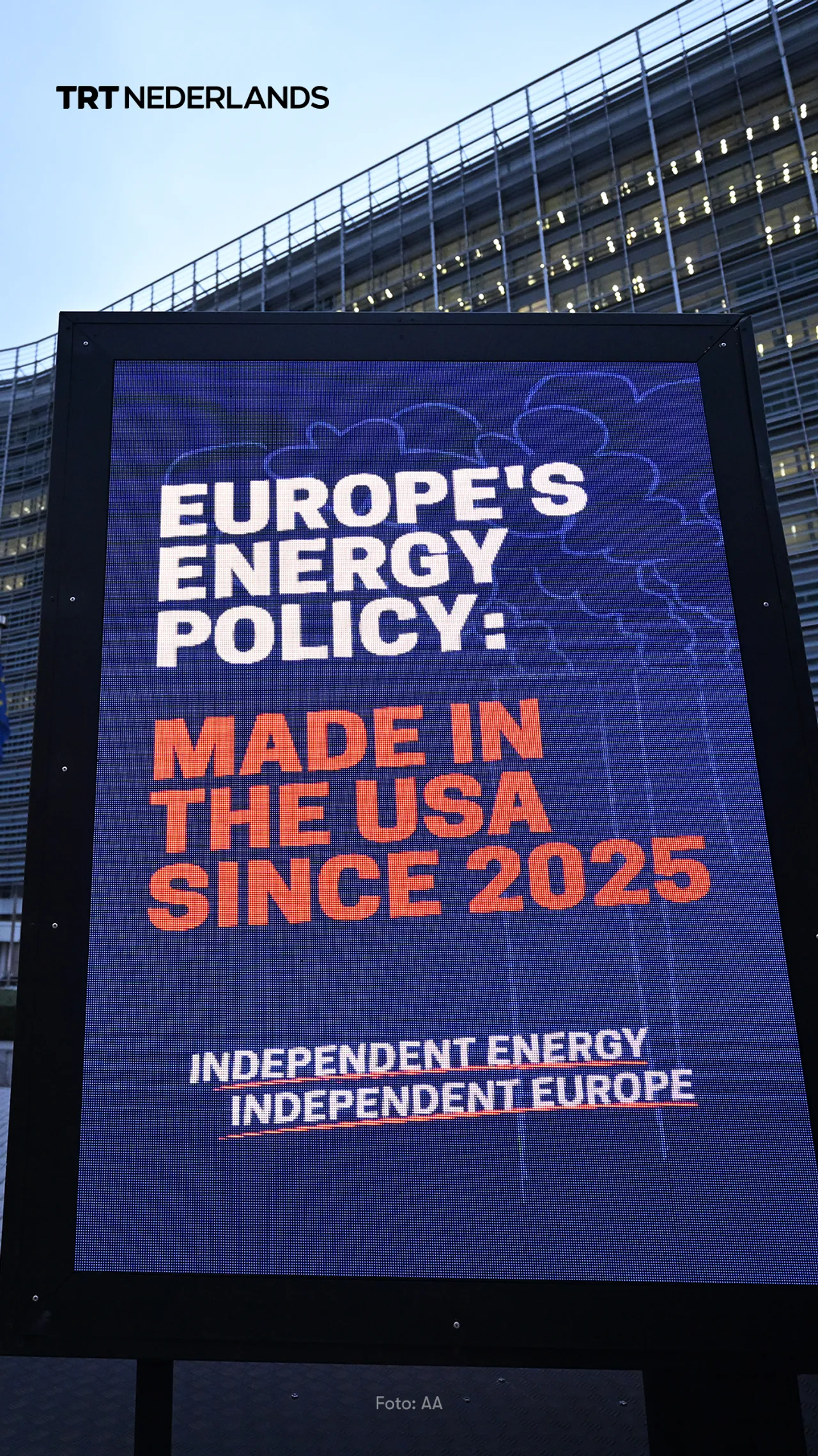 Protest tegen inmenging Trump in Europees energiebeleid