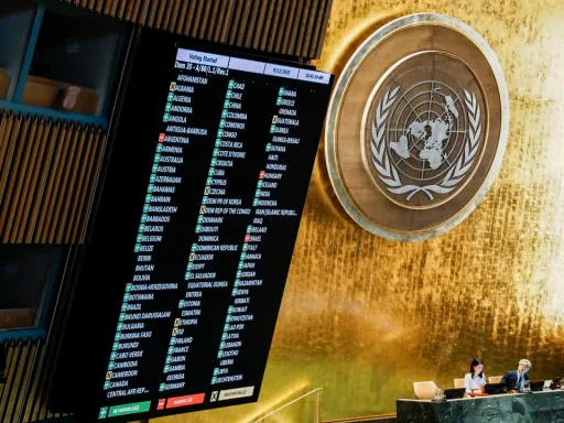 Assembleia Geral da ONU adota resolução que apoia o direito de autodeterminação dos palestinianos