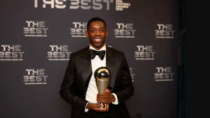 جوائز "ذا بيست".. ديمبلي أفضل لاعب وحكيمي ضمن تشكيلة العام وجماهير "زاخو" العراقي تتألق