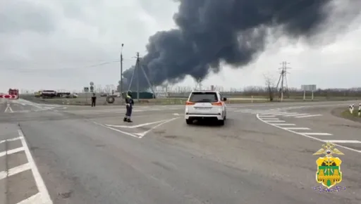 Ukraine drone debris sparks fire at Russian oil refinery in strategic Krasnodar