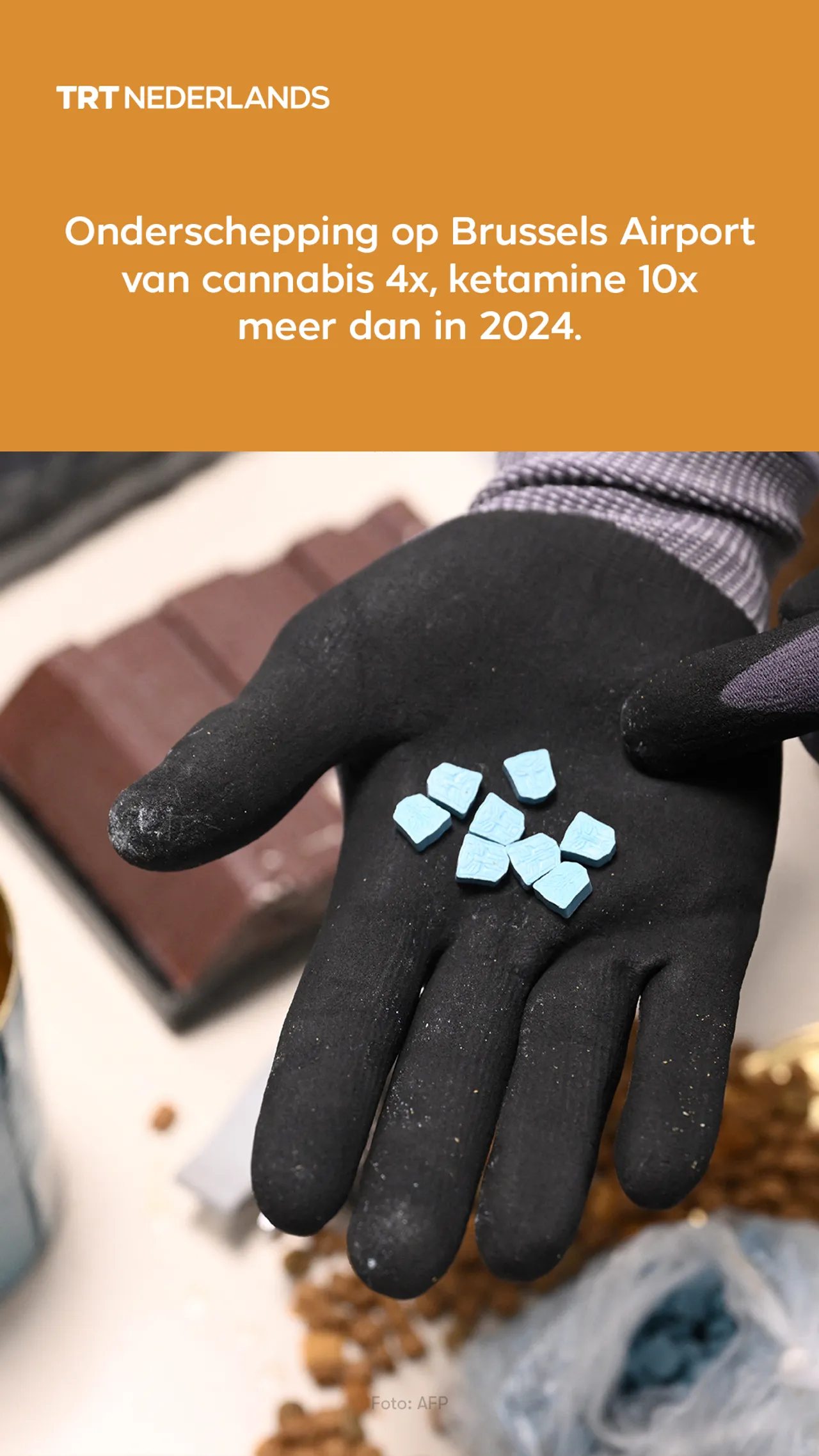 Hoeveelheden onderschepte ketamine en cannabis op Brussels Airport drastisch gestegen