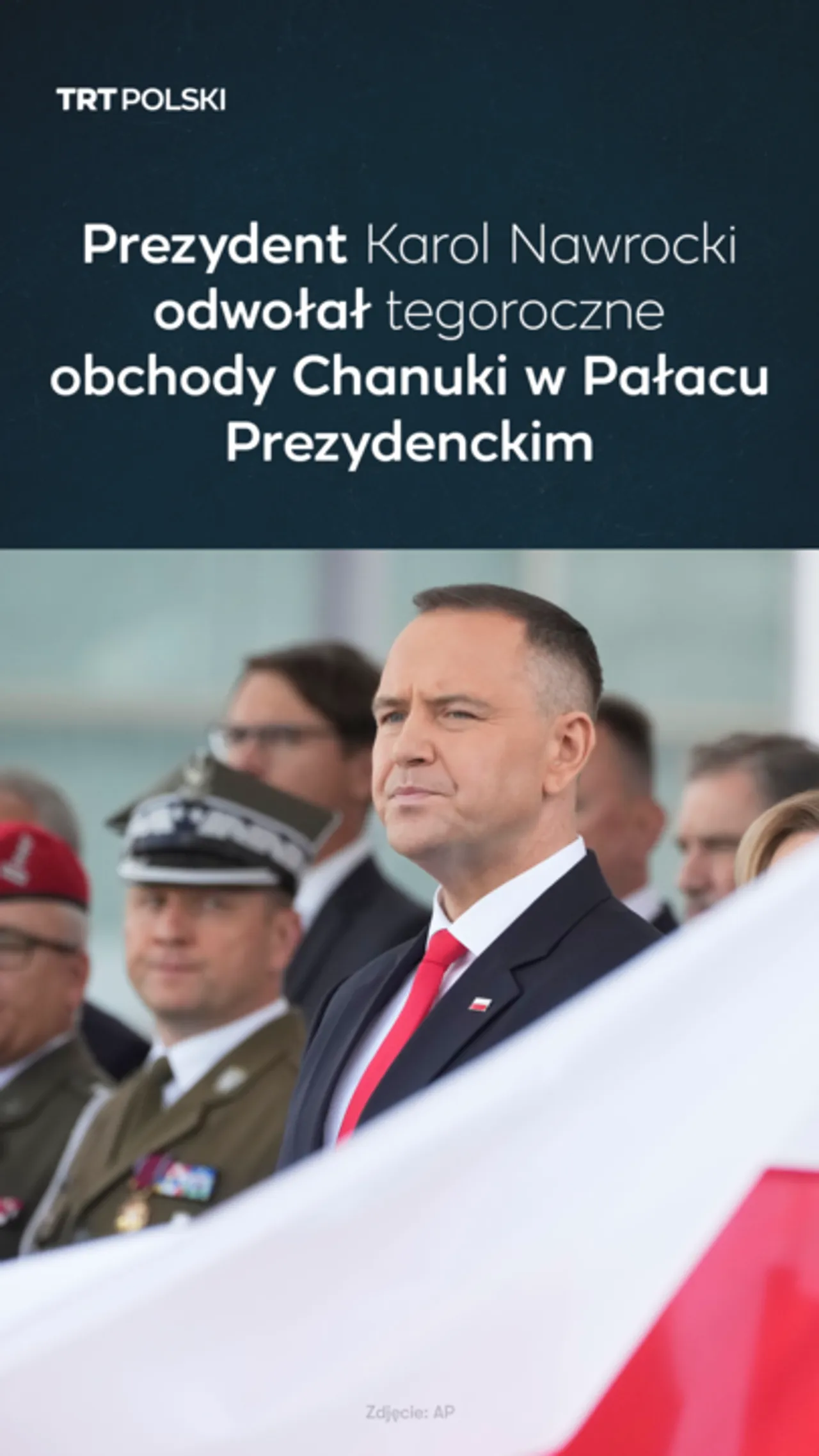 Prezydent Karol Nawrocki odwołał tegoroczne obchody Chanuki w Pałacu Prezydenckim