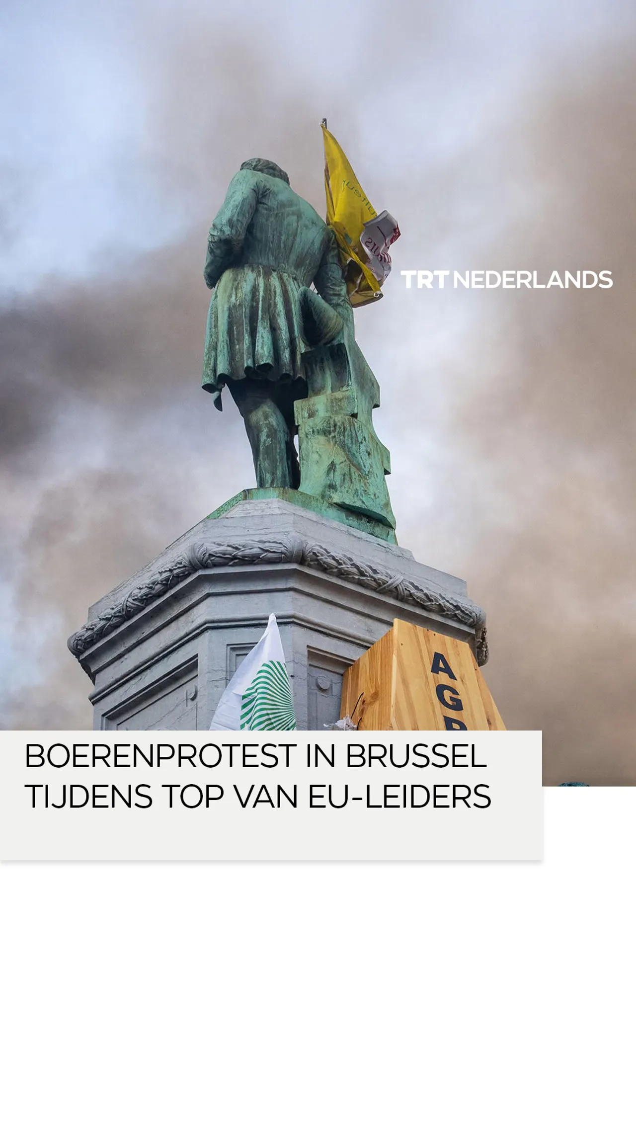 Boerenprotest tijdens top EU-leiders