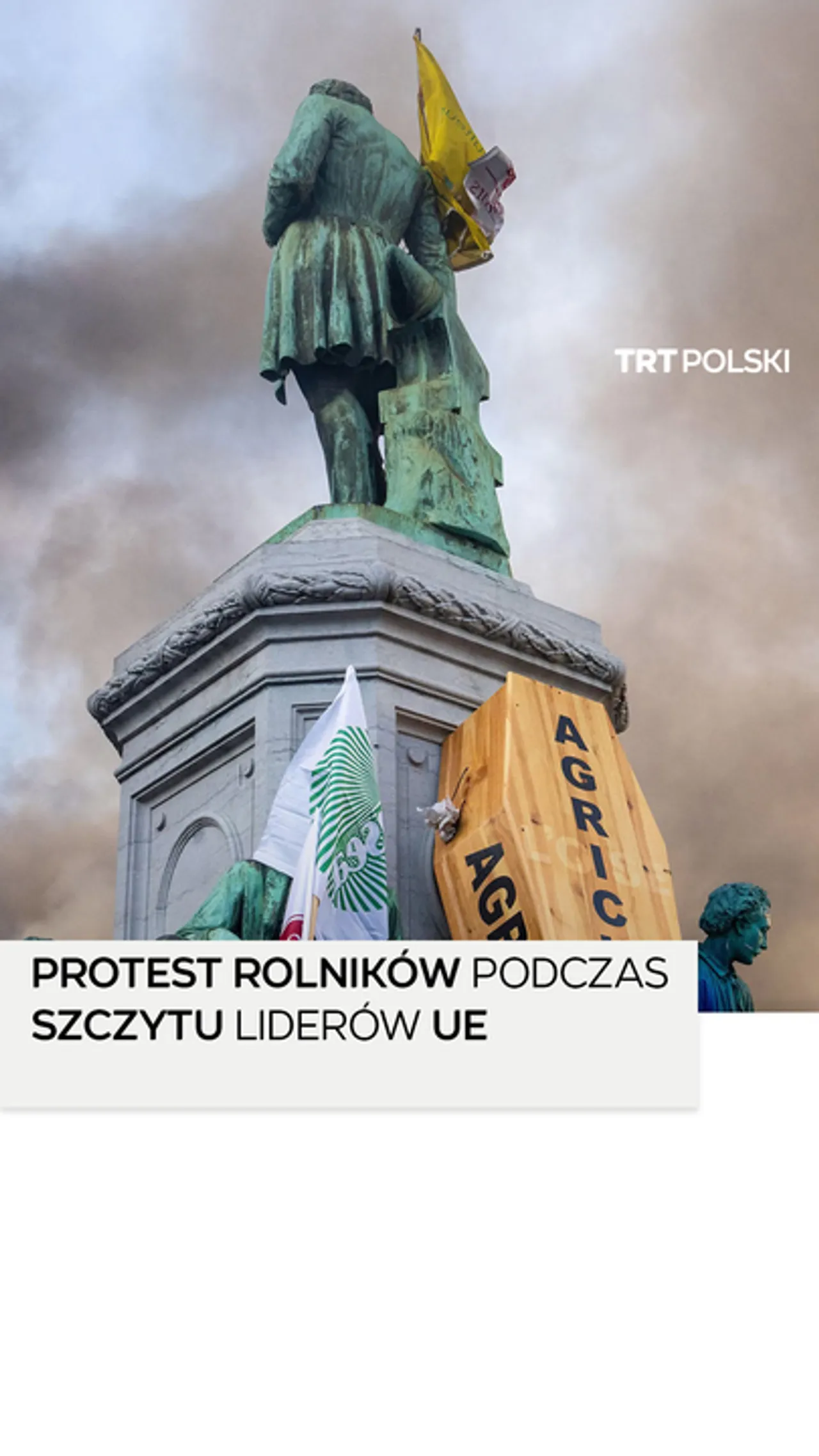 Protest rolników podczas szczytu liderów UE